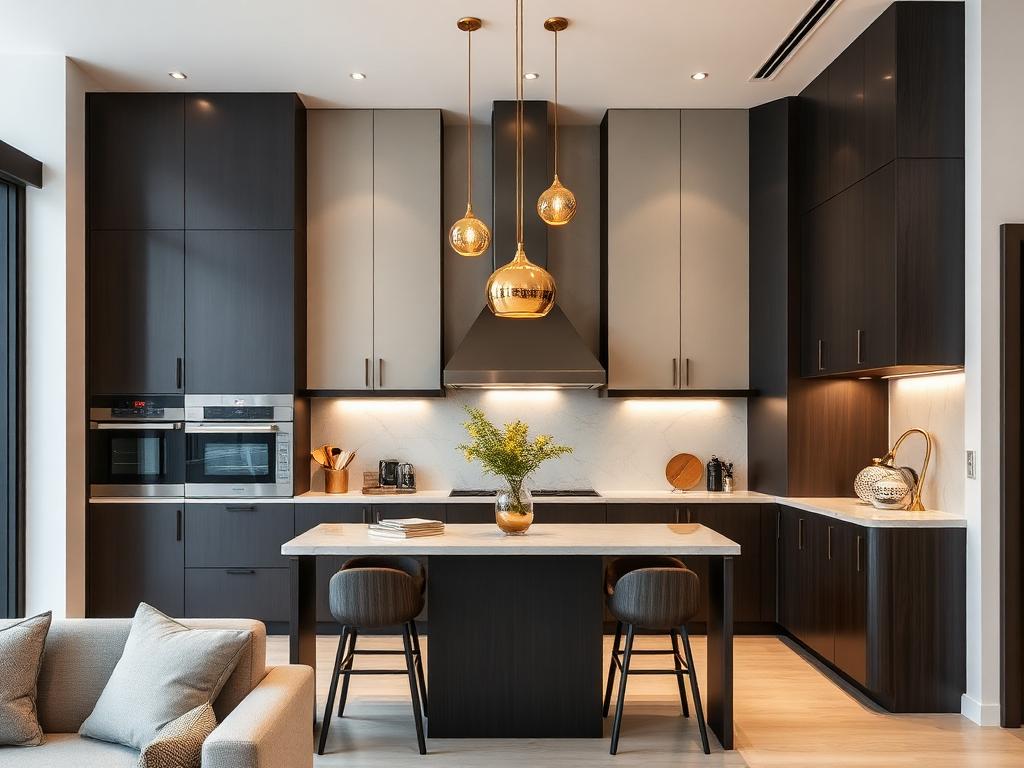 Dark luxury kitchen